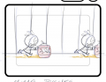 Another storyboard panel from "Mime to Five" hidden in the game's asset library.